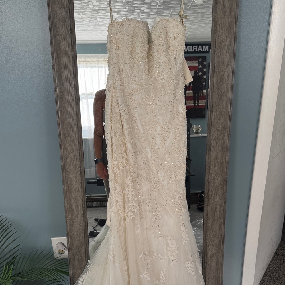 NWT Sottero and Midgley Elegant Cream Wedding Dress SEE DESCRIPTION
